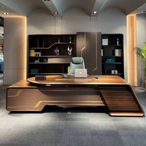 New solid wood boss desk