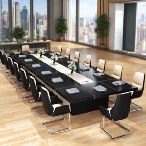 Conference black table