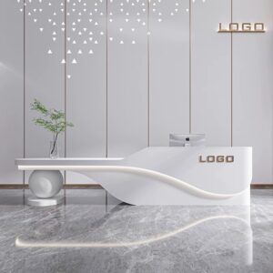 Simple and modern high-end company front desk
