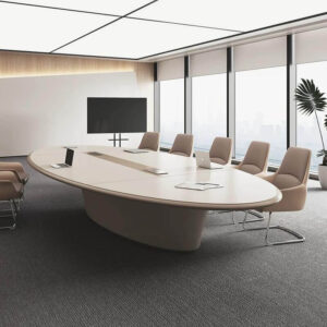 Light luxury aesthetic conference table