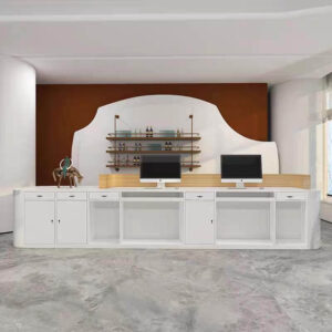 Reception desk Simple creative cashier.