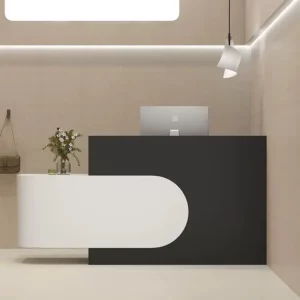 Minimalist modern painted cash register for clothing stores and beauty salons small color-blocked front desk corner bar counter