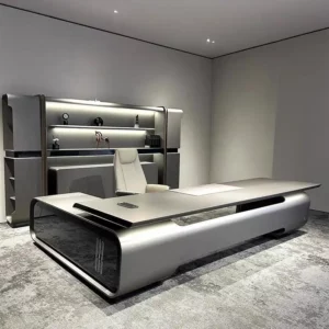 Luxury executive desk, high-end office desk, executive chair set for chairmen and managers, executive desk