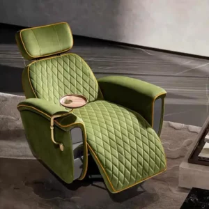 High-end Italian minimalist electric sofa, single-seater, suitable for sleeping and reclining, multi-functional space capsule design, retractable and adjustable recliner