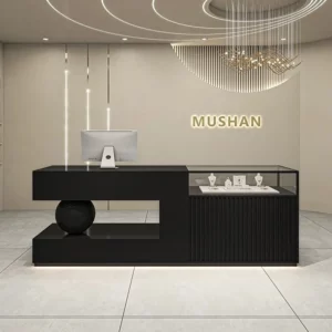 High-end light luxury women's clothing store bar table cashier store small display counter front desk reception desk customization